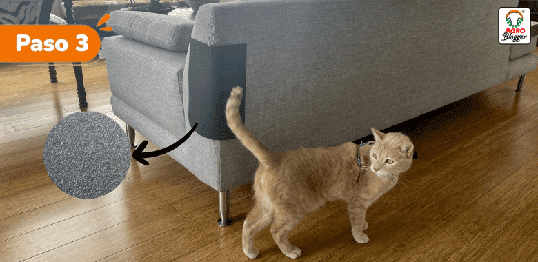 evitar gatos aranen muebles lija
