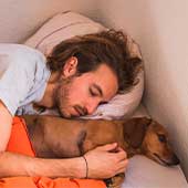 ¿Es bueno que las mascotas duerman en la cama con uno?